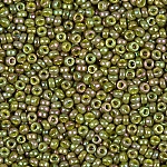 Miyuki Round Seed Beads Size 15/0 Olive AB 8.2g Miyuki Round Seed Beads Size 15/0 Olive AB 8.2g