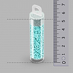 Miyuki 6mm Bugle Seed Beads Opaque Turquoise Green 25g