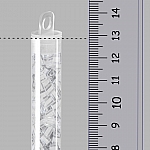 Miyuki Colour Lined White 4mm Square Seed Beads 20g