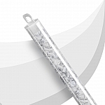 Miyuki Colour Lined White 4mm Square Seed Beads 20g