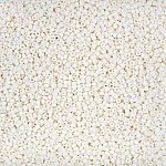 Miyuki Size 15/0 Round Seed Beads Matte Cream 8.2g Tube