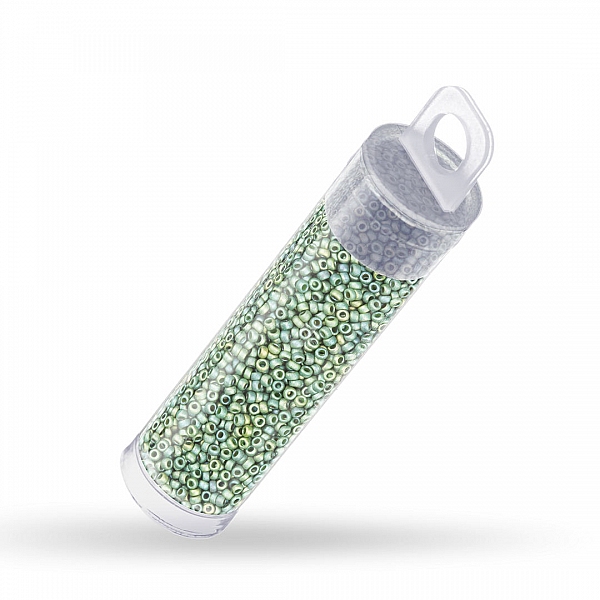 Miyuki Round Seed Beads Matte Metallic Sage Luster 8.2g