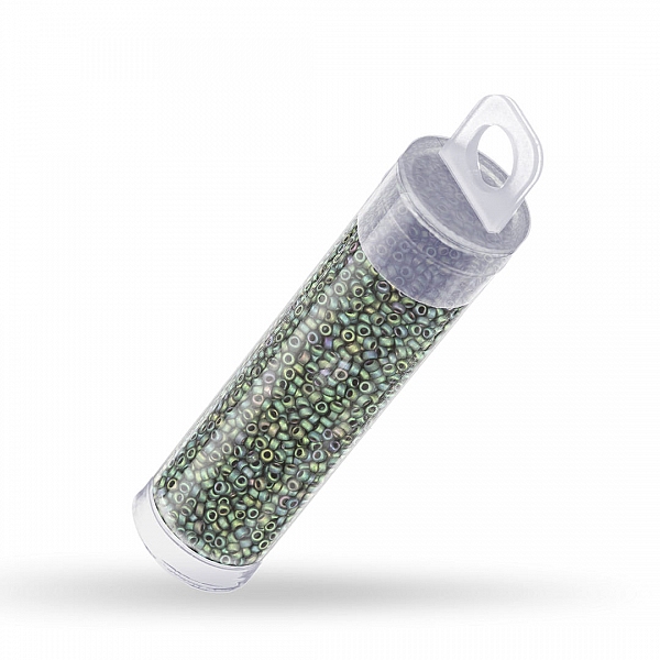 Miyuki Seed Beads Size 15 Matte Metallic Teal Iris 8.2g