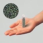 Miyuki Seed Beads Size 15 Matte Metallic Teal Iris 8.2g