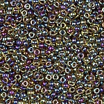 Size 15 Round Miyuki Seed Beads Lined Root Beer AB 8.2g