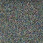 Round Miyuki Seed Beads Transparent Grey Iris 8.2g Tube