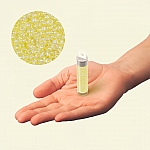 Miyuki Round Size 15 Seed Beads Lined Pale Yellow 8.2g