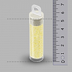 Miyuki Round Size 15 Seed Beads Lined Pale Yellow 8.2g