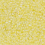 Miyuki Round Size 15 Seed Beads Lined Pale Yellow 8.2g