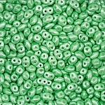 SuperDuo™ Pastel Light Green Chrysoprase Seed Beads 24g