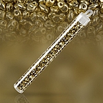 SuperUno™ Czech Glass Seed Beads 2.5x5mm Full Amber 22g