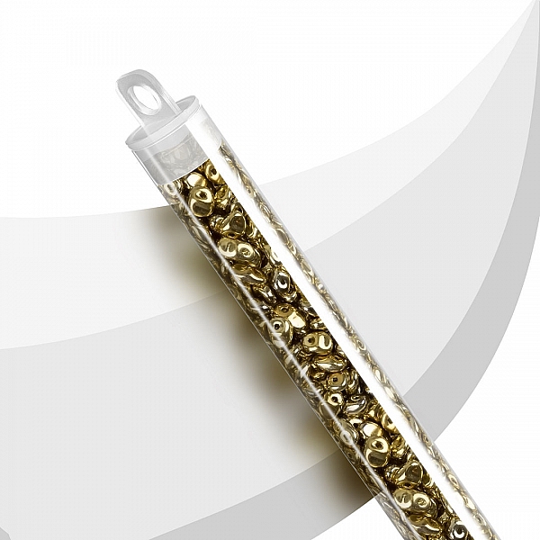 SuperUno™ Czech Glass Seed Beads 2.5x5mm Full Amber 22g