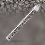 SuperUno™ Czech 2.5x5mm Seed Beads Chalk Jet Luster 22g