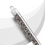 SuperUno™ Czech 2.5x5mm Seed Beads Chalk Jet Luster 22g