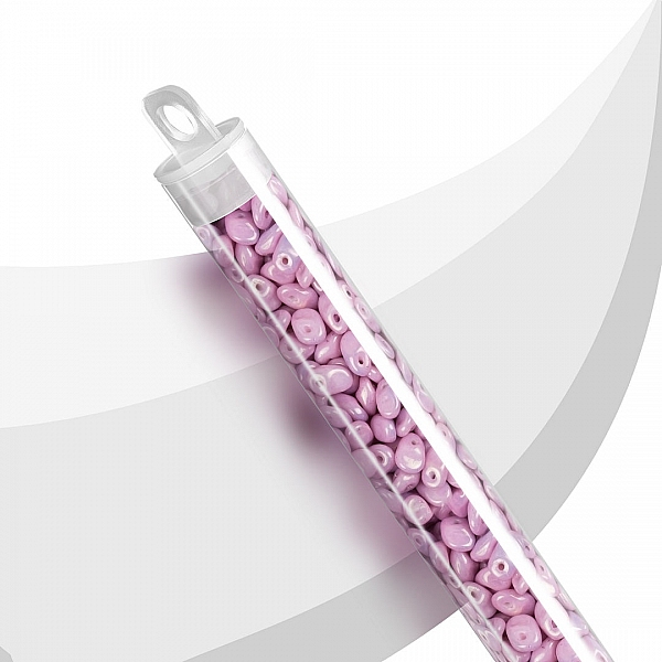 SuperUno™ Czech Beads 2.5x5mm Chalk Lilac Luster - 22g