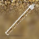 SuperUno™ Czech Chalk Travertine Dark Glass Beads - 22g