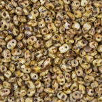 SuperUno™ Czech Chalk Travertine Dark Glass Beads - 22g