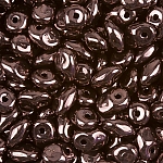 SuperUno™ 2.5x5mm Czech Seed Beads Jet Vega Luster 22g