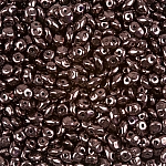 SuperUno™ 2.5x5mm Czech Seed Beads Jet Vega Luster 22g