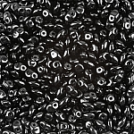 SuperUno™ Czech Glass Seed Beads 2.5x5mm Jet - 22 gram