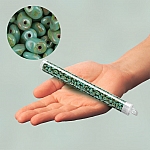 SuperUno™ 5mm Beads Turquoise Green Travertine Dark 22g