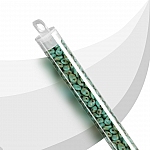SuperUno™ 5mm Beads Turquoise Green Travertine Dark 22g