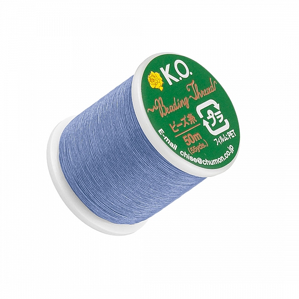 KO Light Blue Japanese Nylon Beading Thread 50m Reel