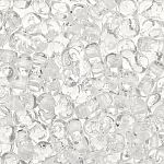 Infinity Two Hole Czech Glass Beads 3x6mm Crystal 8g