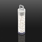Infinity Two Hole Czech Glass Beads 3x6mm White Luster 8g Infinity Two Hole Czech Glass Beads 3x6mm White Luster 8g