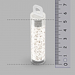 Infinity Two Hole Czech Glass Beads 3x6mm White Luster 8g Infinity Two Hole Czech Glass Beads 3x6mm White Luster 8g