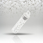 Infinity Two Hole Czech Seed Beads 3x6mm Chalk 8g