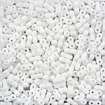 Infinity Two Hole Czech Seed Beads 3x6mm Chalk 8g