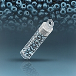 Infinity Czech Seed Beads 4x8mm Pastel Petrol 7.5g