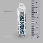 Infinity Czech Seed Beads 4x8mm Pastel Petrol 7.5g