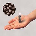 Infinity Czech Glass Beads 4x8mm Pastel Dark Brown Bronze