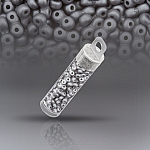 Infinity Czech Seed Beads 4x8mm Matte Metallic Steel 7.5g 