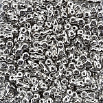 Infinity Two Hole Czech Beads 4x8mm Full Labrador 7.5g
