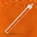 Miyuki Drop Seed Beads Silver Lined Orange 3.4mm 25g Tube