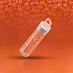Miyuki Drop Seed Beads Matt Trans. Orange AB 2.8mm 9g