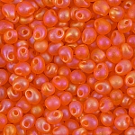 Miyuki Drop Seed Beads Matt Trans. Orange AB 2.8mm 9g