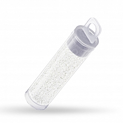 Miyuki Size 15 Seed Bead 1.5mm Opaque Chalk White 8.2g