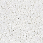 Miyuki Size 15 Seed Bead 1.5mm Opaque Chalk White 8.2g