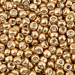 Miyuki Size 8 Round Seed Beads Galvanized Gold 22g Tube