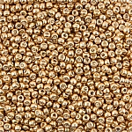 Miyuki Size 8 Round Seed Beads Galvanized Gold 22g Tube
