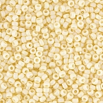 Miyuki Seed Beads Size 15/0 Matt Opaque Cream AB - 8.2g