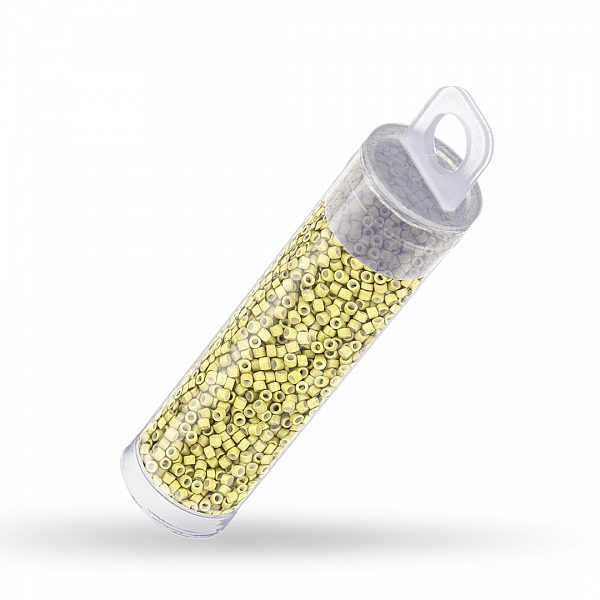 Miyuki Delica Beads Size 11 Galvanized Matte Zest 7.2g