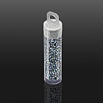 Miyuki Delicas Size 10/0 Transparent Light Grey AB 7.2g