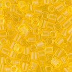 Miyuki Delica Beads Size 8 Transparent Yellow 6.8g Tube
