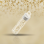 Miyuki Delica Seed Beads Size 8 Opaque Cream 6.8g Tube