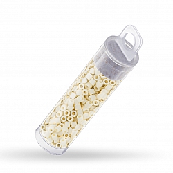 Miyuki Delica Seed Beads Size 8 Opaque Cream 6.8g Tube
